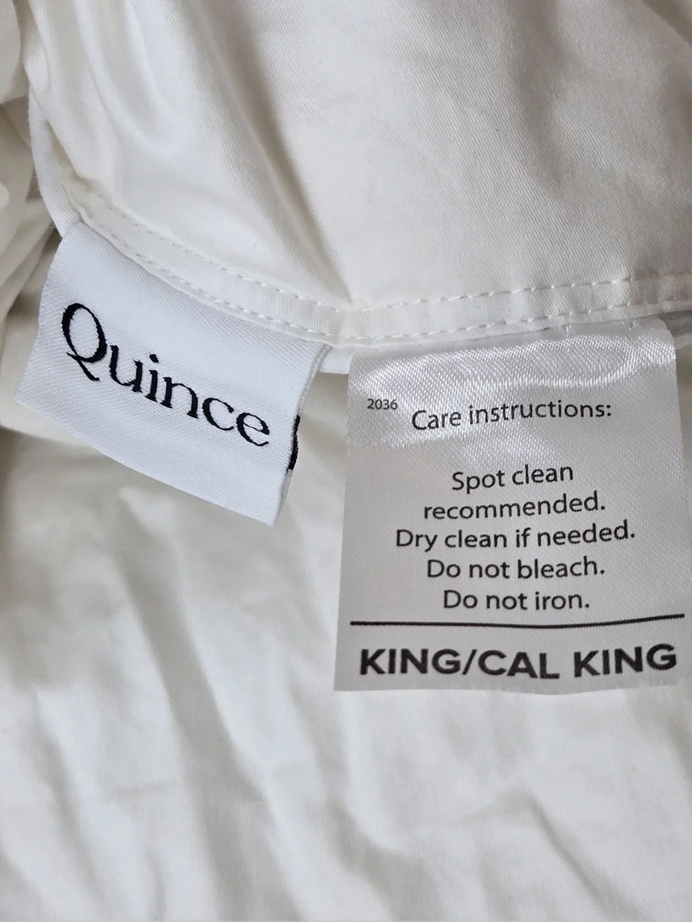 NWOT QUINCE Lightweight Luxe Goose Down Duvet Insert King/Cal King 9864